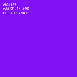 #8311F6 - Electric Violet Color Image