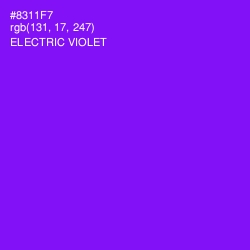 #8311F7 - Electric Violet Color Image