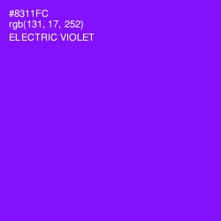 #8311FC - Electric Violet Color Image