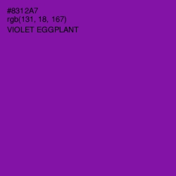 #8312A7 - Violet Eggplant Color Image