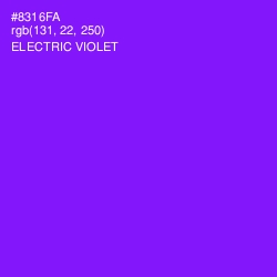 #8316FA - Electric Violet Color Image