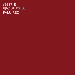 #83171E - Falu Red Color Image