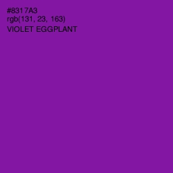 #8317A3 - Violet Eggplant Color Image