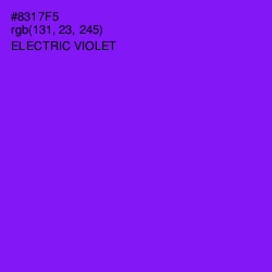 #8317F5 - Electric Violet Color Image