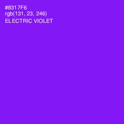 #8317F6 - Electric Violet Color Image