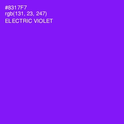 #8317F7 - Electric Violet Color Image