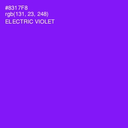#8317F8 - Electric Violet Color Image