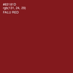 #83181D - Falu Red Color Image