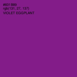 #831B89 - Violet Eggplant Color Image