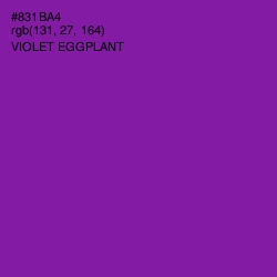 #831BA4 - Violet Eggplant Color Image