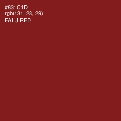 #831C1D - Falu Red Color Image