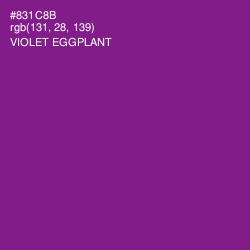 #831C8B - Violet Eggplant Color Image