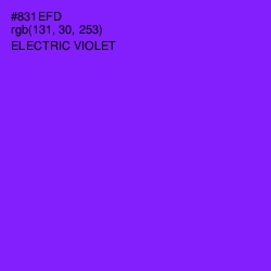 #831EFD - Electric Violet Color Image