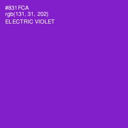 #831FCA - Electric Violet Color Image