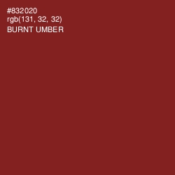 #832020 - Burnt Umber Color Image