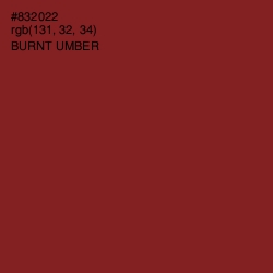 #832022 - Burnt Umber Color Image