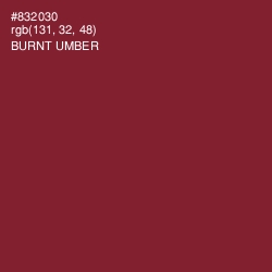 #832030 - Burnt Umber Color Image