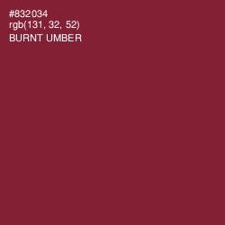 #832034 - Burnt Umber Color Image