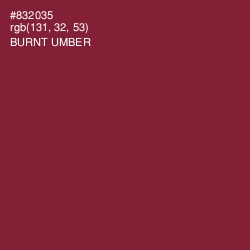 #832035 - Burnt Umber Color Image