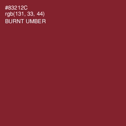 #83212C - Burnt Umber Color Image