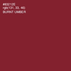 #83212E - Burnt Umber Color Image