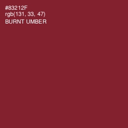 #83212F - Burnt Umber Color Image
