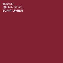 #832133 - Burnt Umber Color Image