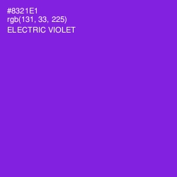 #8321E1 - Electric Violet Color Image