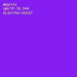 #8321F4 - Electric Violet Color Image