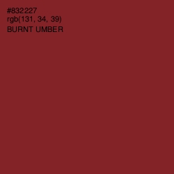 #832227 - Burnt Umber Color Image