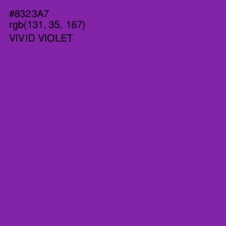 #8323A7 - Vivid Violet Color Image