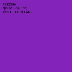 #8323BA - Violet Eggplant Color Image