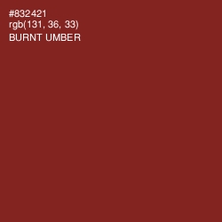 #832421 - Burnt Umber Color Image