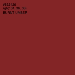 #832426 - Burnt Umber Color Image