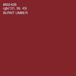 #83242B - Burnt Umber Color Image