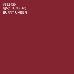 #832430 - Burnt Umber Color Image