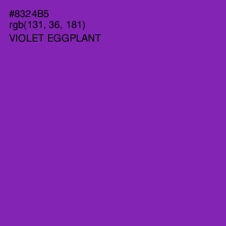 #8324B5 - Violet Eggplant Color Image