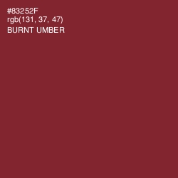 #83252F - Burnt Umber Color Image