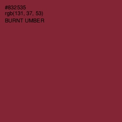 #832535 - Burnt Umber Color Image