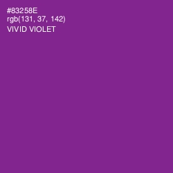 #83258E - Vivid Violet Color Image