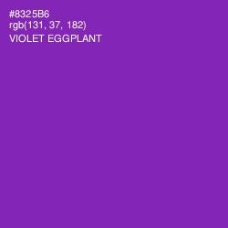 #8325B6 - Violet Eggplant Color Image