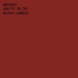 #832622 - Burnt Umber Color Image