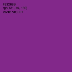 #83288B - Vivid Violet Color Image