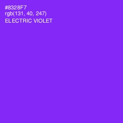 #8328F7 - Electric Violet Color Image