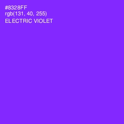 #8328FF - Electric Violet Color Image