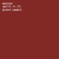 #832925 - Burnt Umber Color Image