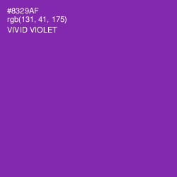 #8329AF - Vivid Violet Color Image