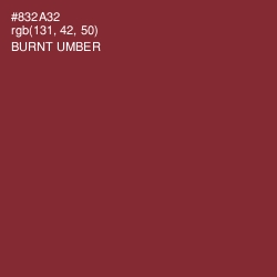 #832A32 - Burnt Umber Color Image