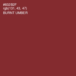 #832B2F - Burnt Umber Color Image