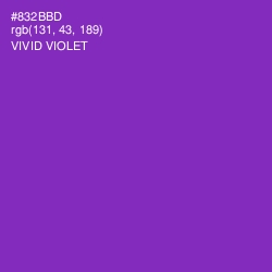 #832BBD - Vivid Violet Color Image